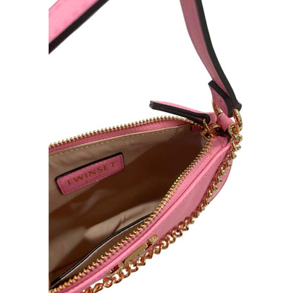 Shoulder Clutch Handbag by Twinset for women in polyethylene multicolor features an sculptural silhouette, showcasing a secure zipper and sculptural built-in-compartments with versatile shoulder-strap for a sophisticated look.
