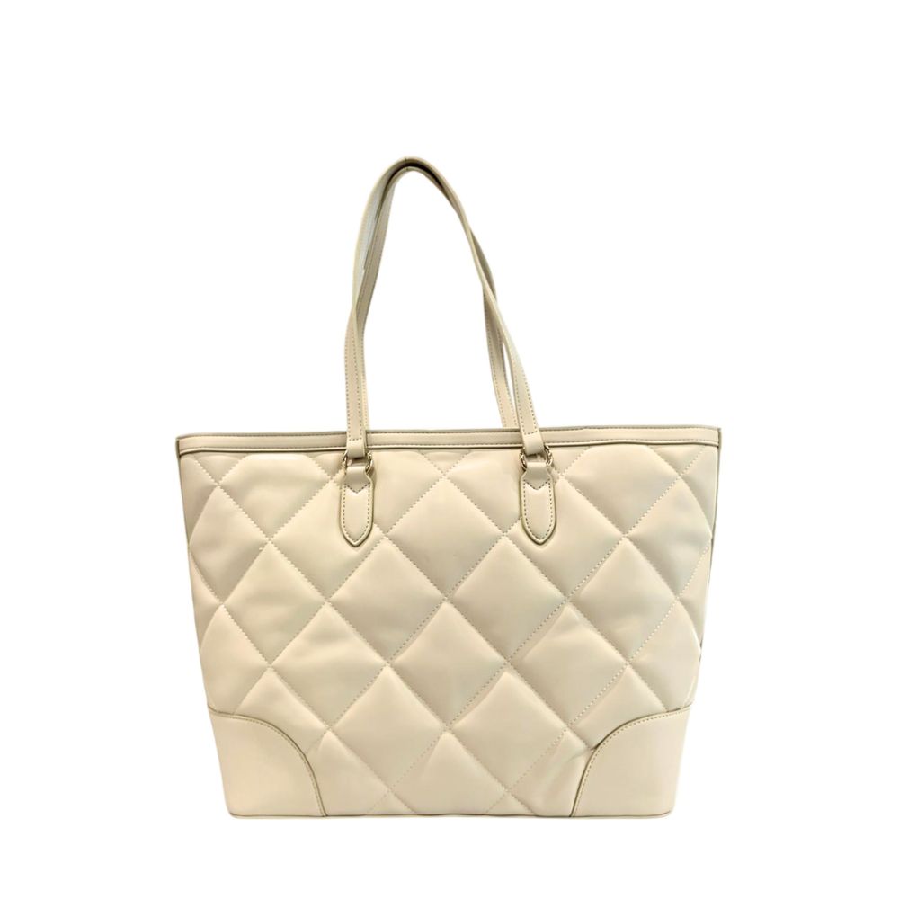 Shoulder Bag by Twinset for women in polyethylene gold & white features a effortless chic silhouette with a secure zipper, ample , and versatile shoulder-strap for a effortless chic finish.