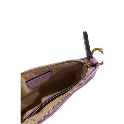 Shoulder Clutch Handbag by Twinset for women in polyethylene multicolor features a statuesque silhouette, showcasing a secure zipper and organized built-in-compartments with versatile shoulder-strap for statuesque evening wear.