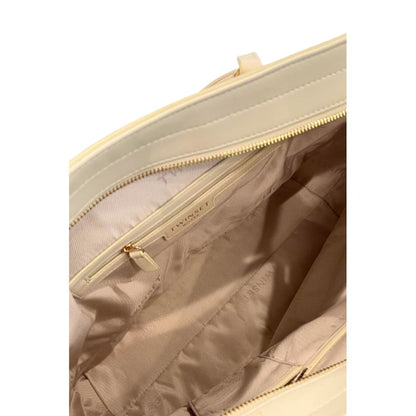 Shoulder Bag by Twinset for women in polyethylene gold & white features a effortless sophistication silhouette, secured by a zipper with ample and versatile shoulder-strap for a effortless sophistication finish.