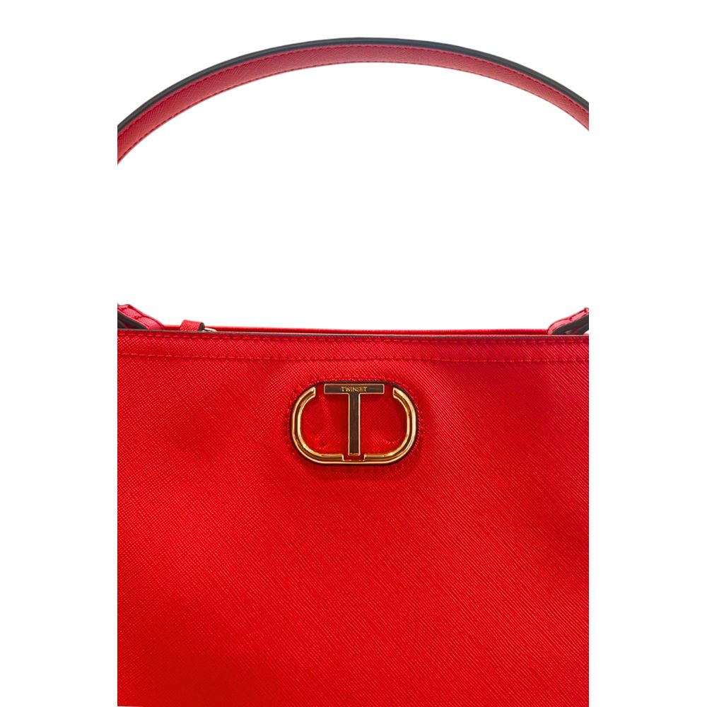 Shoulder Bag by Twinset for women in polyethylene gold & multicolor features a effortless chic silhouette with a secure magnetic & button, ample built-in-compartments, and versatile shoulder-strap & adjustable-strap for a effortless chic finish.