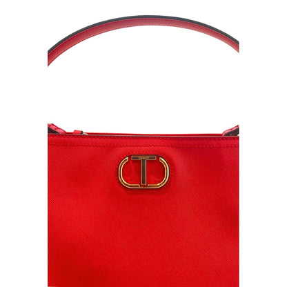 Shoulder Bag by Twinset for women in polyethylene gold & multicolor features a effortless chic silhouette with a secure magnetic & button, ample built-in-compartments, and versatile shoulder-strap & adjustable-strap for a effortless chic finish.