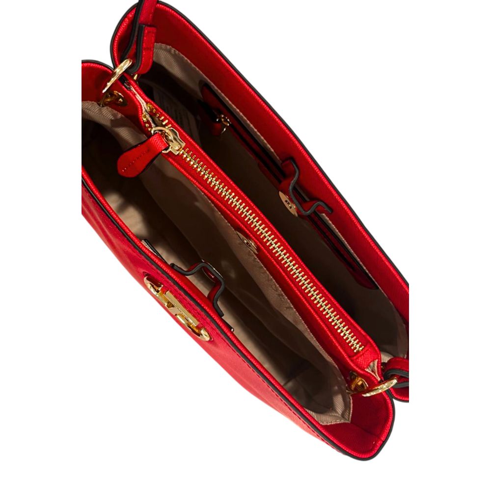 Shoulder Bag by Twinset for women in polyethylene gold & multicolor features a statuesque silhouette, showcasing a secure magnetic & button and statuesque built-in-compartments with versatile shoulder-strap & adjustable-strap for a statuesque finish.