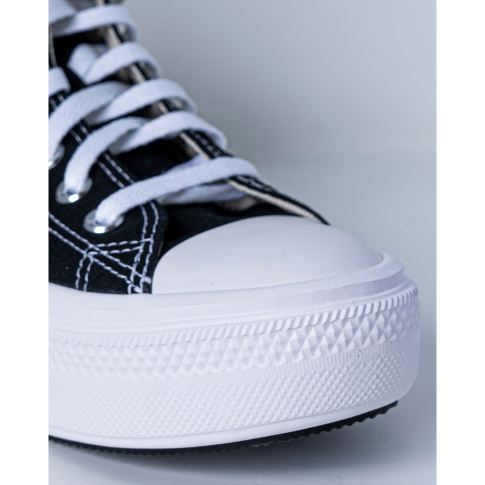 Sneakers by Converse for women in cotton & rubber black presents a sumptuous silhouette from the Women's Fashion Cotton & Rubber Sneakers collection, showcasing a sumptuous fashion style for an elevated aesthetic.