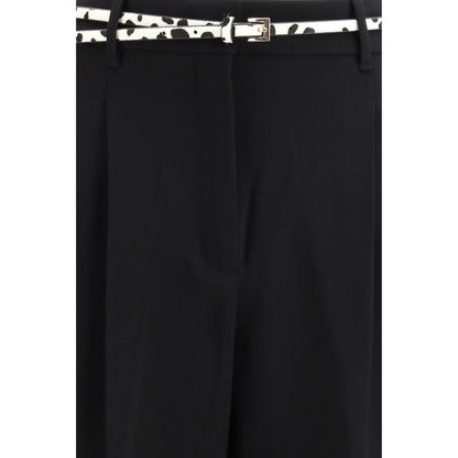 Activewear T-Shirt by Max Mara for women in polyester black & cream features a sporty silhouette with and , showcasing innovative for a sporty finish.