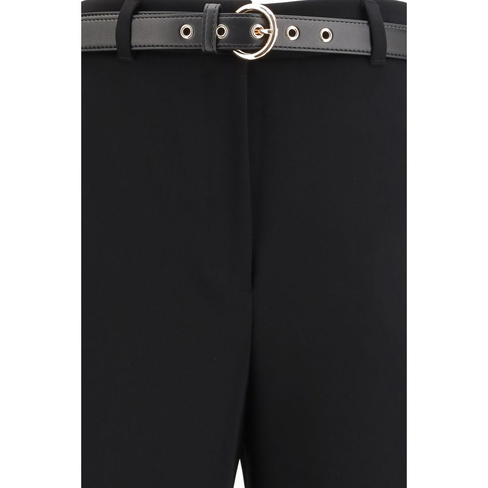 Activewear T-Shirt by Max Mara for women in polyester nappa leather black & ivory features a versatile silhouette, showcasing a versatile and detailed with high-performance for a premium look.