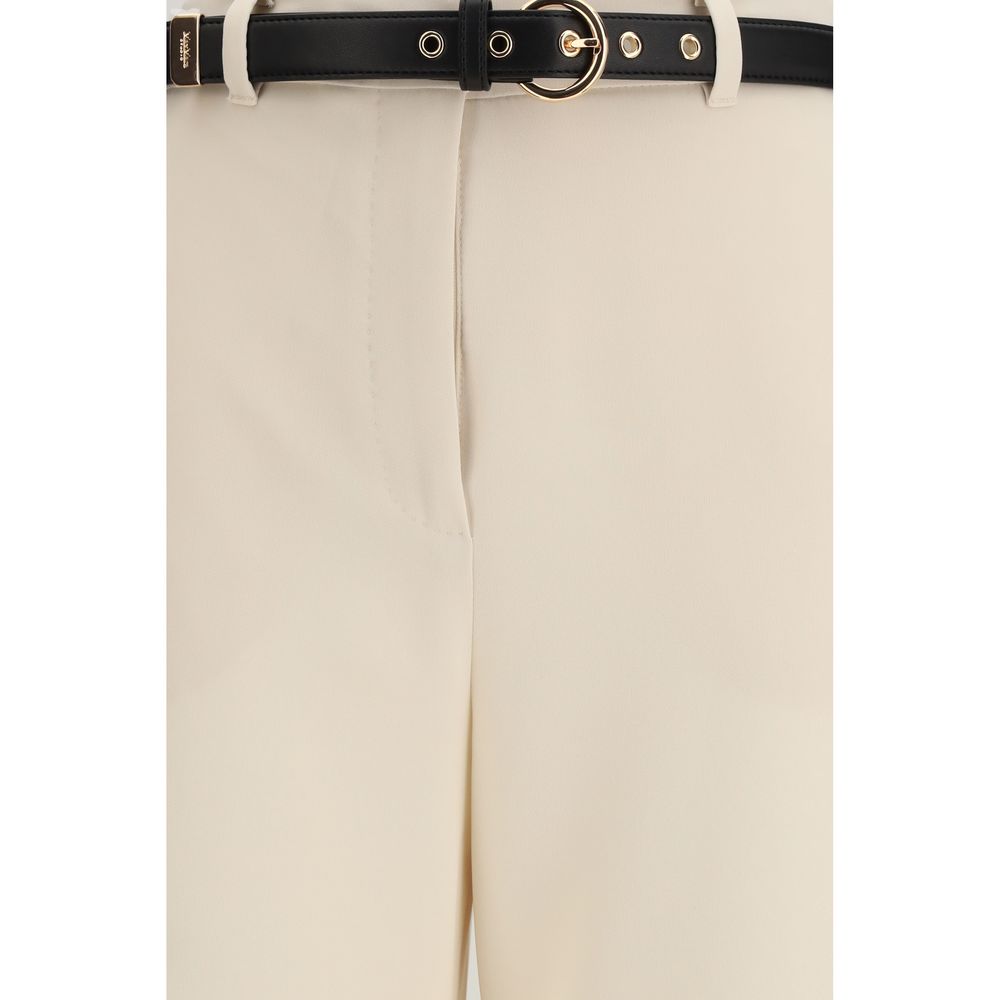 Activewear T-Shirt by Max Mara for women in polyester nappa leather beige & ivory presents a kinetic silhouette, showcasing the kinetic and alongside functional for a premium, athletic look.