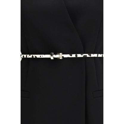 Overcoat by Max Mara for women in polyester suede leather black features a contemporary silhouette showcasing a contemporary and refined pockets for a sophisticated finish.
