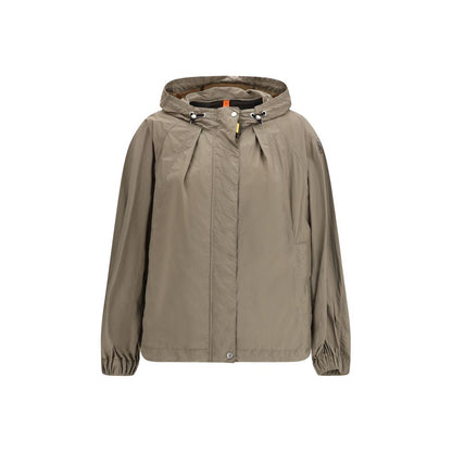 Hooded Windbreaker Jacket by Parajumpers for women in polyester nylon felt bicolour & natural features an magnificent silhouette, showcasing the sophisticated hooded neckline and functional lightweight, hooded & windproof for a premium, magnificent look.