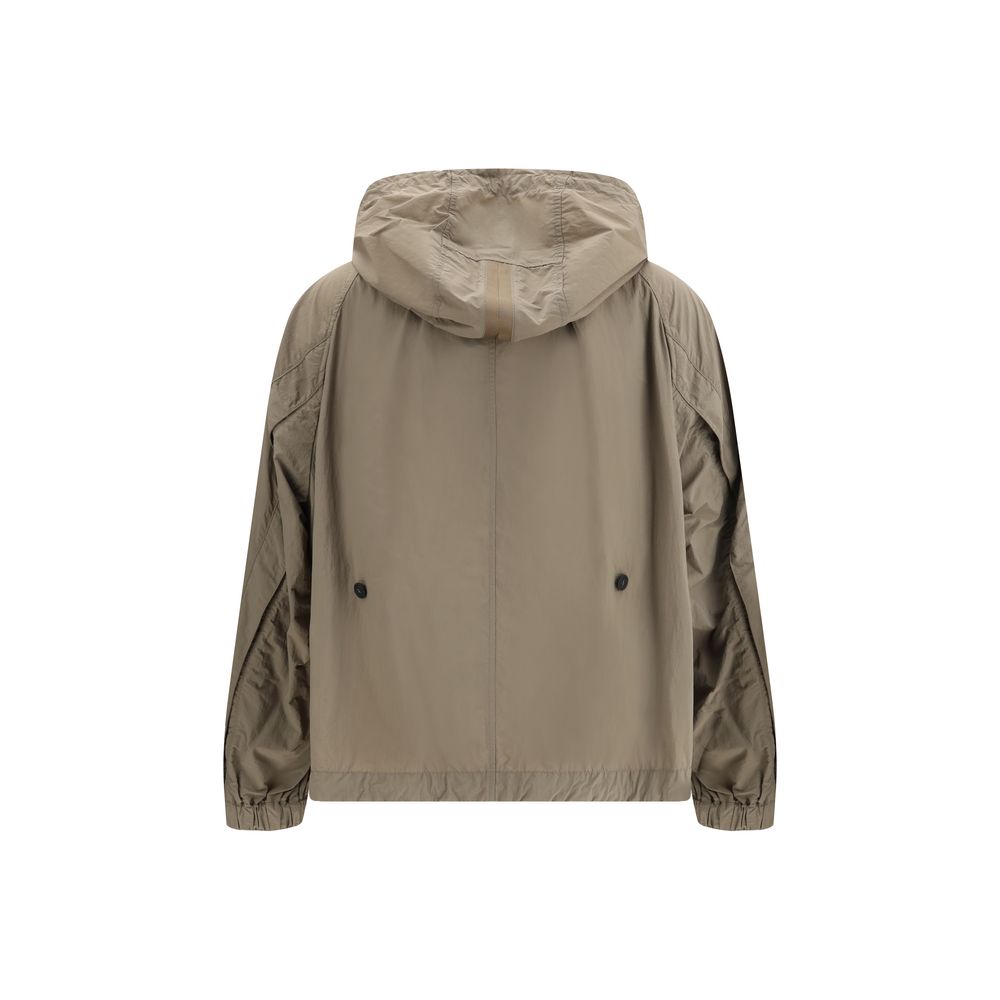 Hooded Windbreaker Jacket by Parajumpers for women in polyester nylon felt bicolour & natural presents a resilient silhouette, artfully detailed with a sophisticated hooded neckline and functional lightweight, hooded & windproof for a resilient finish.
