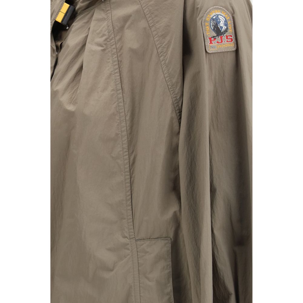 Hooded Windbreaker Jacket by Parajumpers for women in polyester nylon felt bicolour & natural features an enduring silhouette, showcasing technical lightweight, hooded & windproof and a sophisticated for a truly enduring aesthetic.