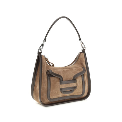 Shoulder Flap Bag by Pierre Hardy for women in bos taurus calfskin leather brown features a enviable silhouette, showcasing a secure flap, magnetic & button, ample external-pockets, and enviable shoulder-strap, handle & adjustable-strap for a enviable finish.