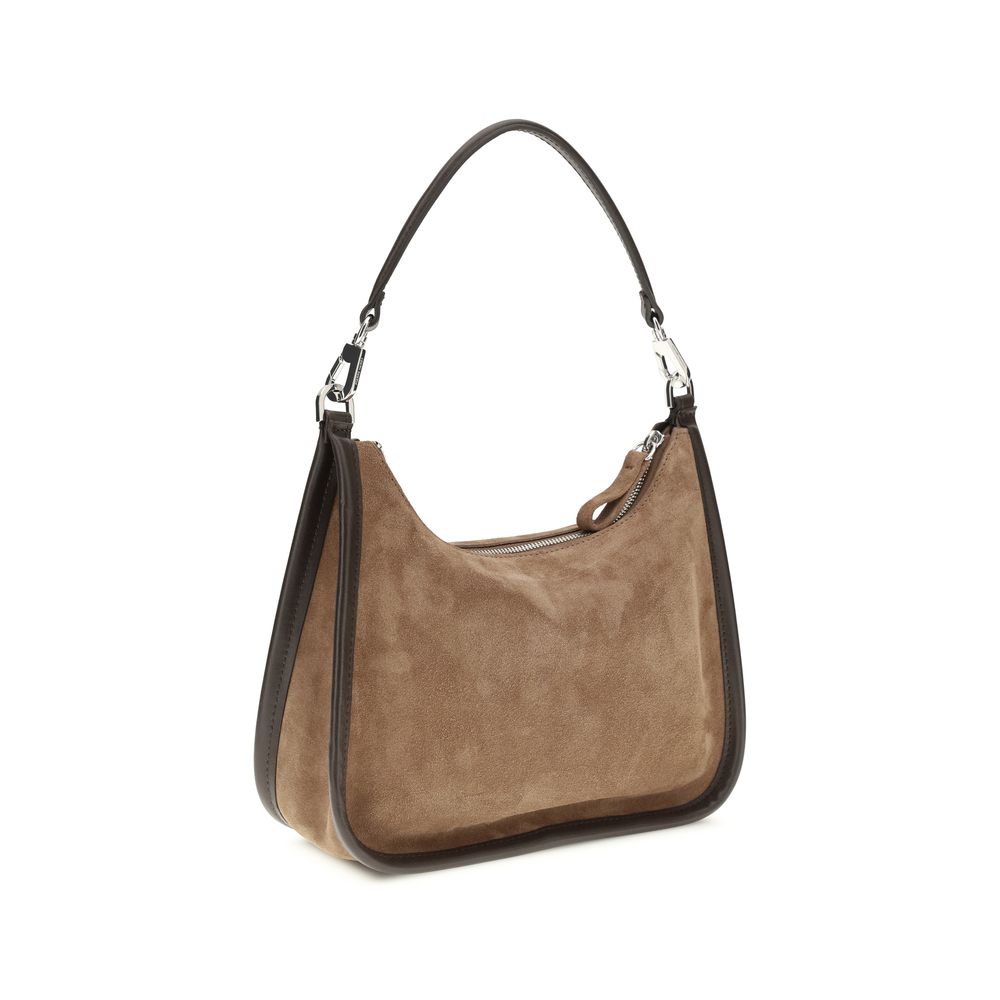 Shoulder Flap Bag by Pierre Hardy for women in bos taurus calfskin leather brown features an effortlessly chic silhouette with a secure flap, magnetic & button, ample external-pockets, and versatile shoulder-strap, handle & adjustable-strap for effortlessly chic everyday luxury.