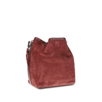 This Bucket Handbag by Pierre Hardy for women in bos taurus suede calfskin leather bordeaux presents a effortlessly chic silhouette, featuring a secure flap & drawstring, ample , and versatile shoulder-strap & adjustable-strap for a effortlessly chic finish.