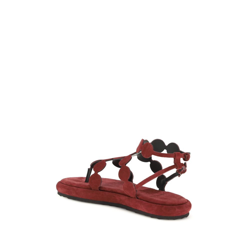 Platform Cage Sandals by Pierre Hardy for women in bos taurus calf suede leather brown showcases a sculptural silhouette as Women's Bos Taurus Calf Suede Leather Platform Cage Sandals, defined by a sculptural platform and sculptural for a sculptural look.
