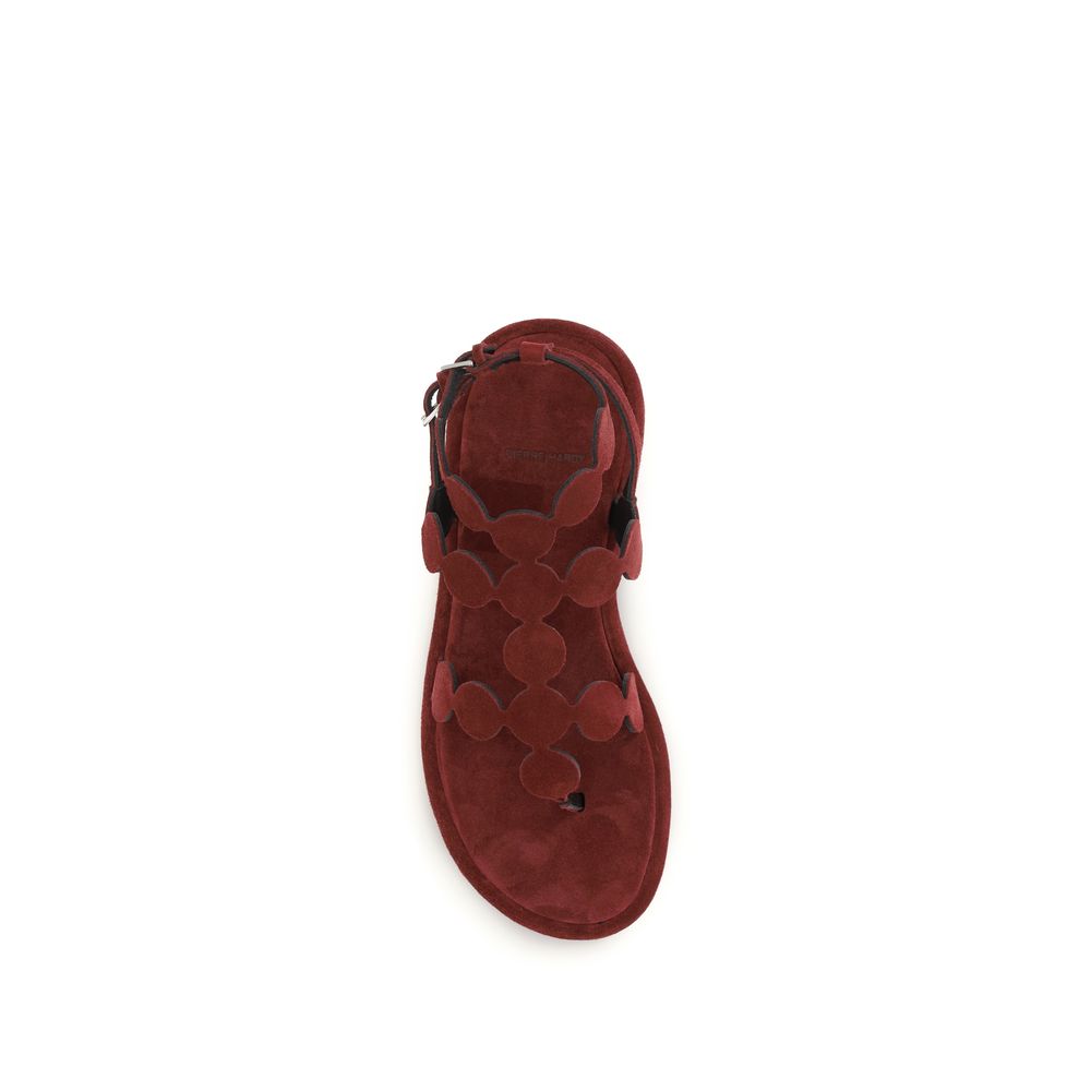 Platform Cage Sandals by Pierre Hardy for women in bos taurus calf suede leather brown features an architectural design from the Women's Bos Taurus Calf Suede Leather Platform Cage Sandals collection, defined by a architectural platform and for a architectural finish.
