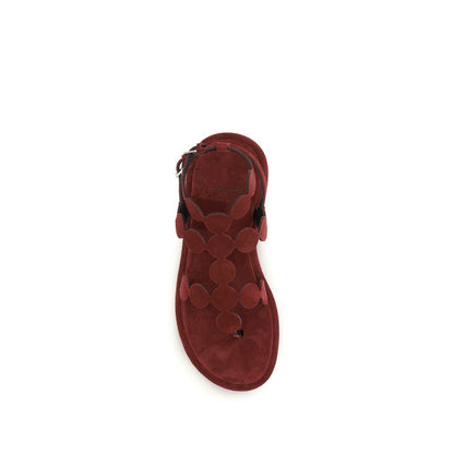 Platform Cage Sandals by Pierre Hardy for women in bos taurus calf suede leather brown features an architectural design from the Women's Bos Taurus Calf Suede Leather Platform Cage Sandals collection, defined by a architectural platform and for a architectural finish.