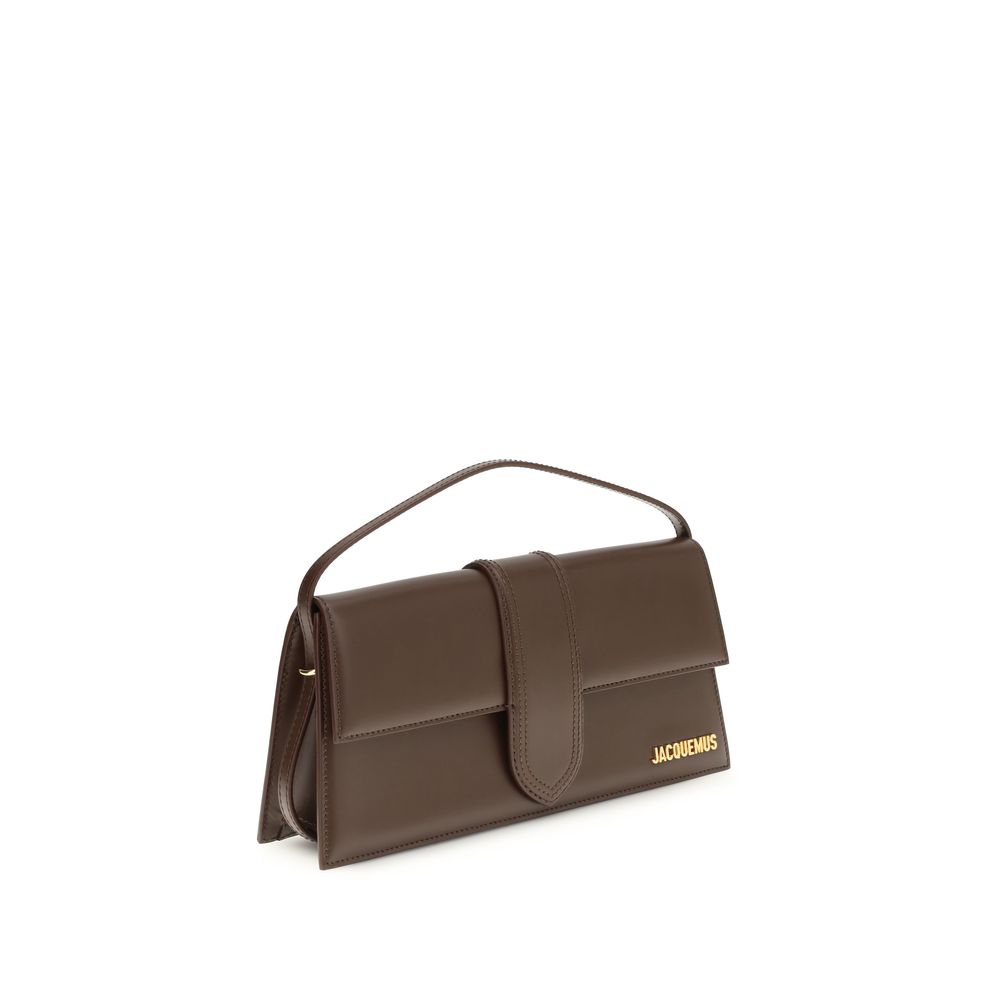 Jacquemus Bambino Bos Taurus Calf Leather Shoulder Flap Bag - Brown Gold