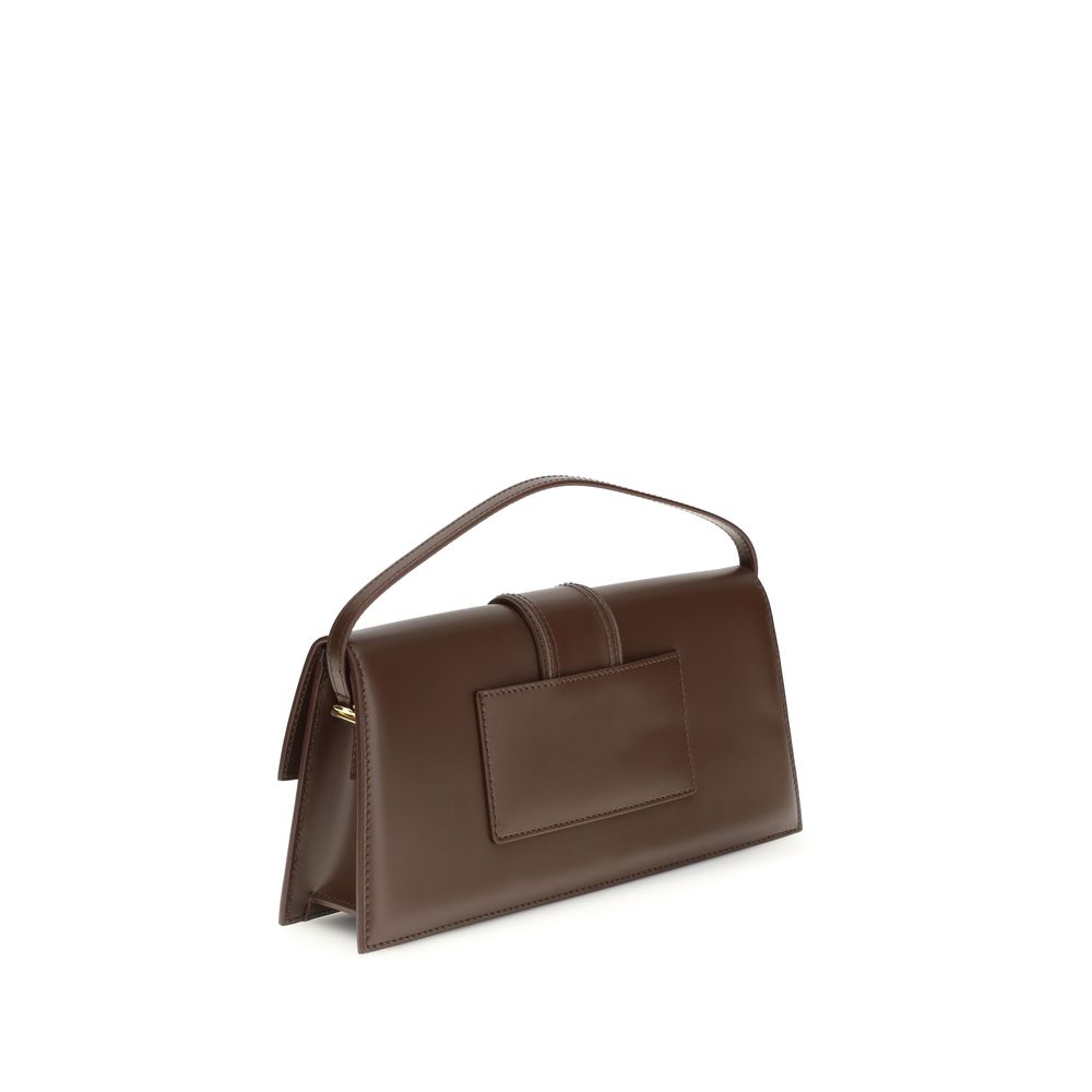 Jacquemus Bambino Bos Taurus Calf Leather Shoulder Flap Bag - Brown Gold