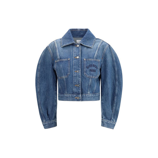 Trucker Jacket by Givenchy for women in denim cotton blue presents a effortlessly chic silhouette, showcasing a sophisticated and premium pockets for a truly effortlessly chic finish.