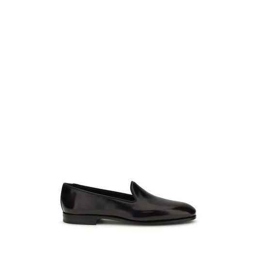 Flat Loafer Slip-On Shoes by Church's for women in bos taurus calf leather black features an dynamic silhouette from the Women's Bos Taurus Calf Leather Flat Loafer Slip-On Shoes collection, defined by a dynamic round toe style and flat for a dynamic look.
