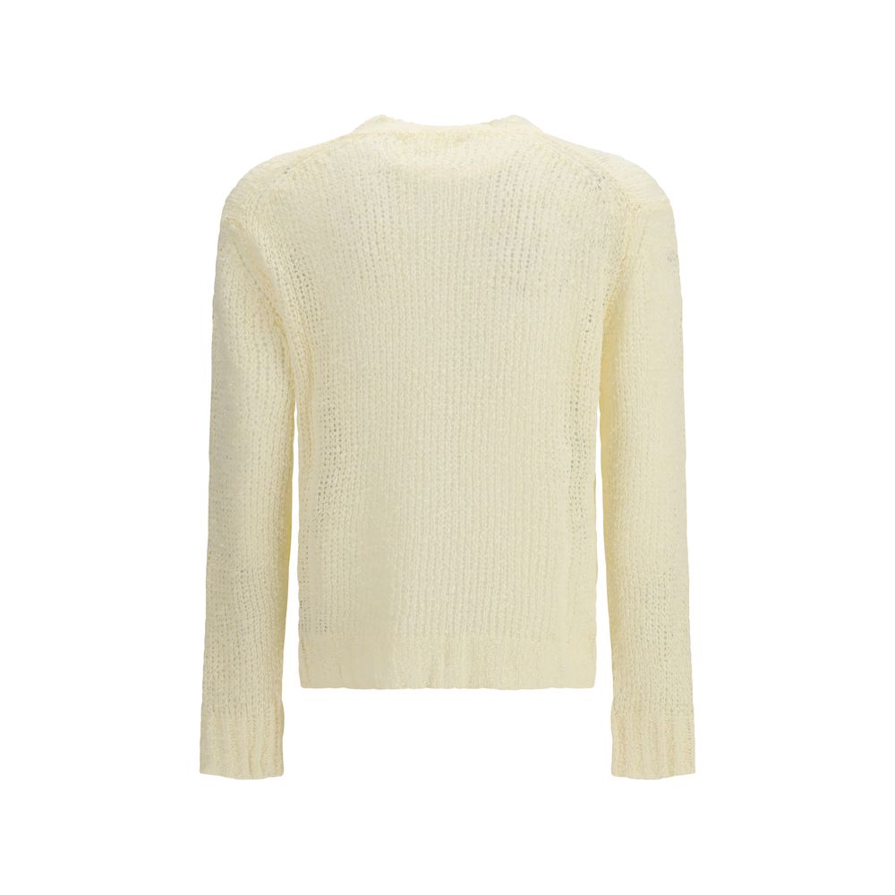 Sweatshirt by Jil Sander for men in linen bicolour features an exquisite silhouette, showcasing and crew neckline details for a exquisite look.