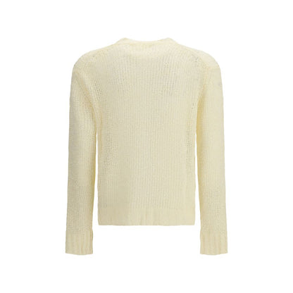 Sweatshirt by Jil Sander for men in linen bicolour features an exquisite silhouette, showcasing and crew neckline details for a exquisite look.