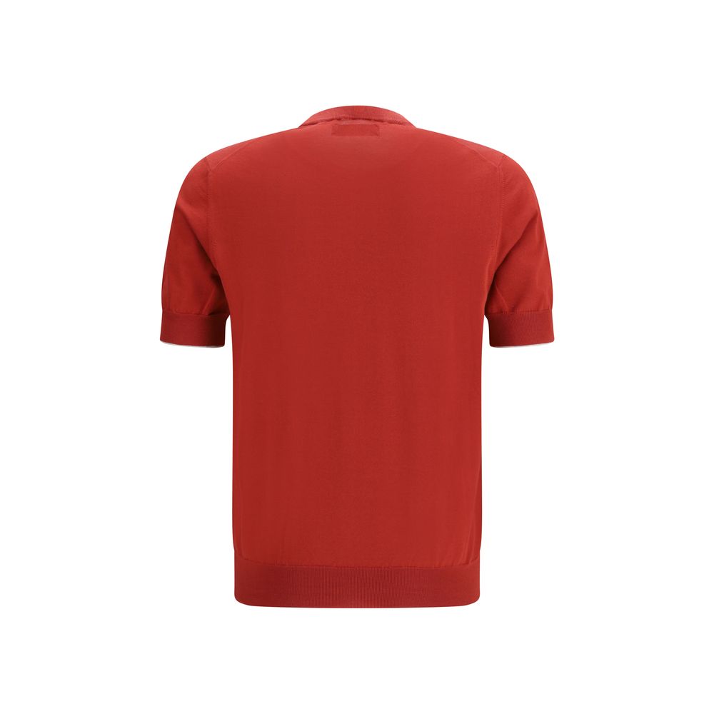 T-Shirt by Brunello Cucinelli for men in cotton multicolor showcases a fashionable silhouette, elegantly detailed with a fashionable and crew neckline for a sophisticated, high-fashion look.