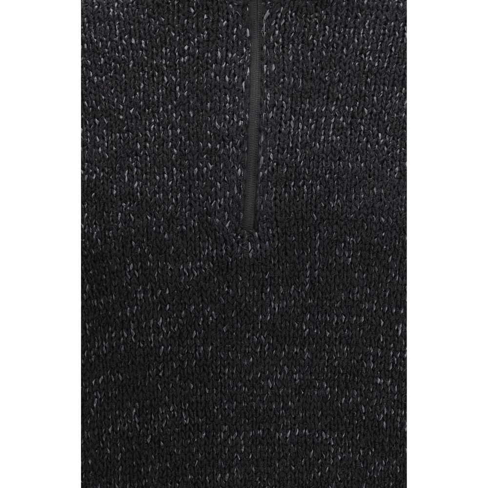 Sweatshirt by LAMINAR for men in polyamide cotton black presents a smart casual silhouette, featuring a smart casual and for a sophisticated look.