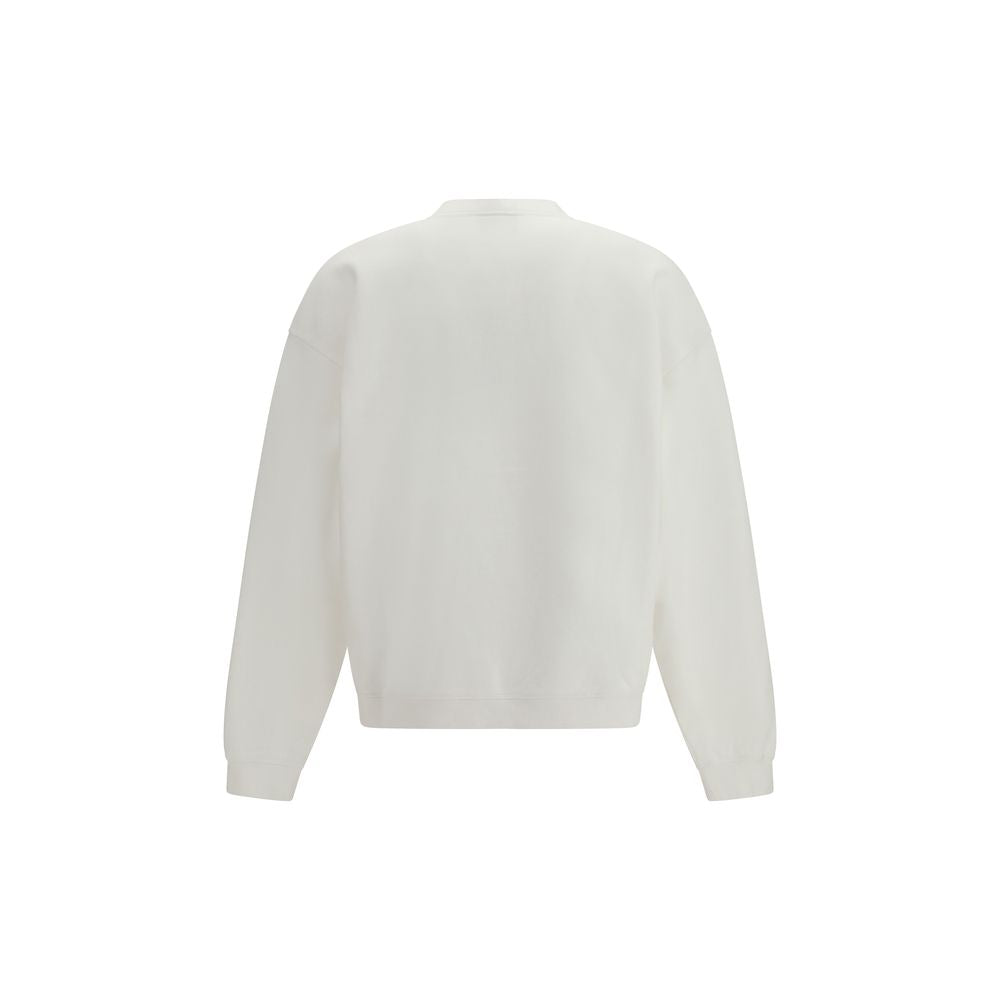 Sweatshirt by Dsquared² for men in cotton white features a unrivaled silhouette with a refined and unrivaled detailing for a sophisticated look.