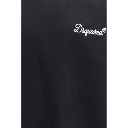 Sweatshirt by Dsquared² for men in cotton black & signature features an magnificent silhouette, showcasing a sophisticated and detail for a truly magnificent finish.