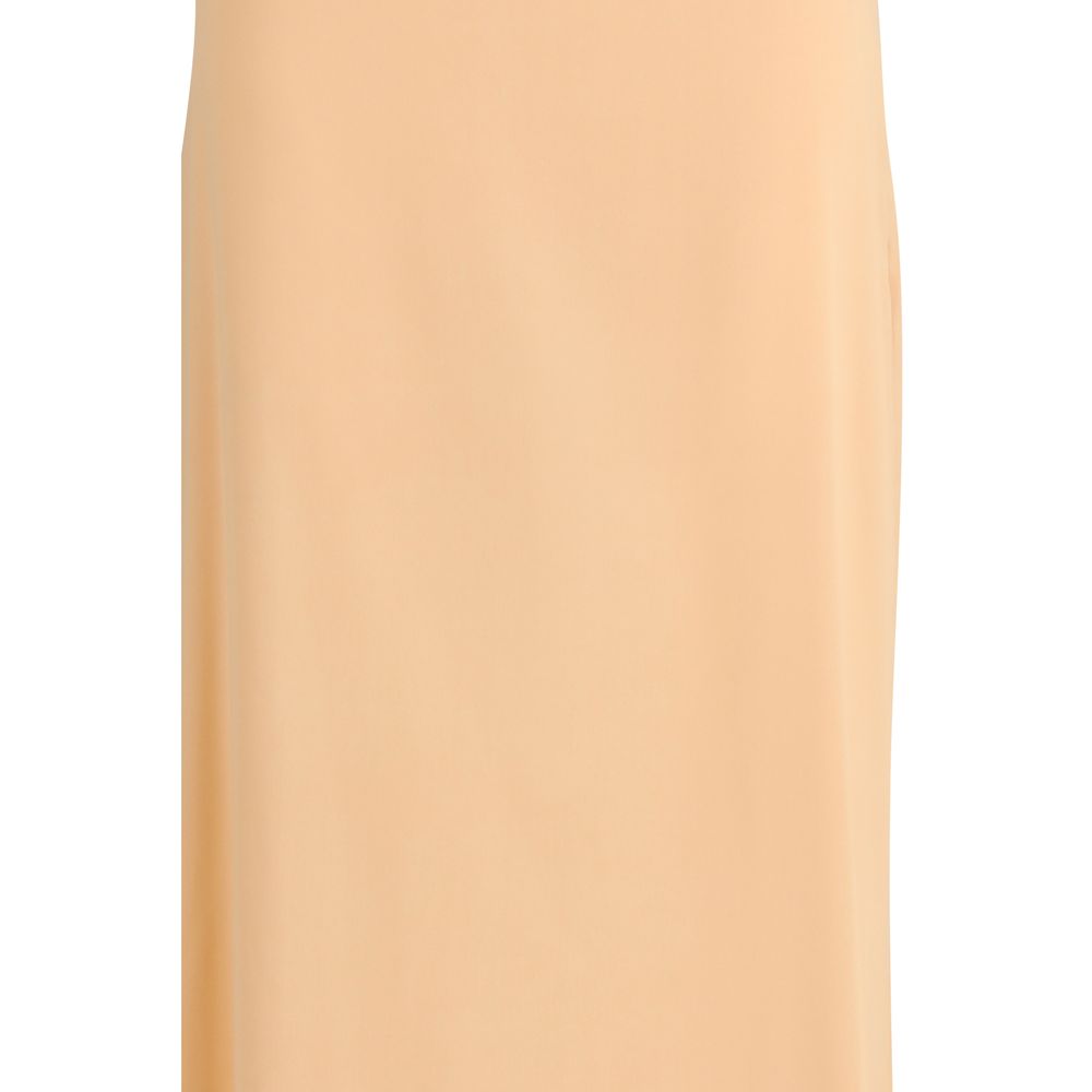 Skirt by Kristina Ti for women in silk orange features an tailored silhouette, artfully capturing the essence of Women's Silk Long Skirt in a sophisticated long.