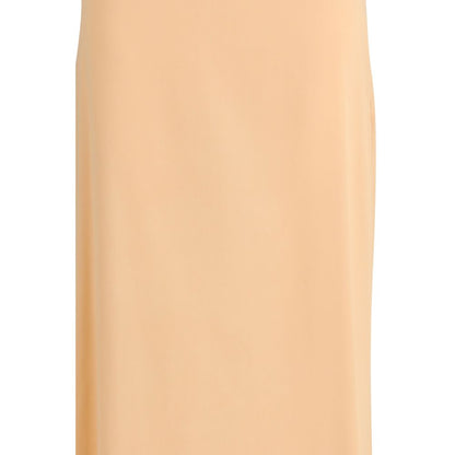 Skirt by Kristina Ti for women in silk orange features an tailored silhouette, artfully capturing the essence of Women's Silk Long Skirt in a sophisticated long.