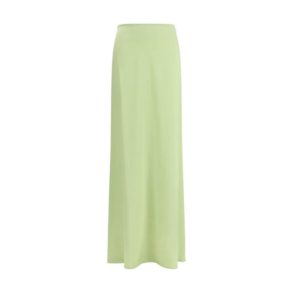 Skirt by Kristina Ti for women in silk bicolour features an relaxed-yet-refined silhouette that elegantly showcases the Women's Silk Long Skirt design and sophisticated long.