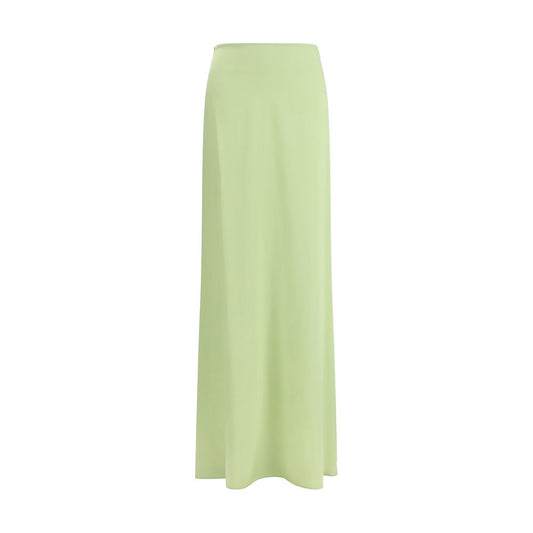 Skirt by Kristina Ti for women in silk bicolour features an relaxed-yet-refined silhouette that elegantly showcases the Women's Silk Long Skirt design and sophisticated long.