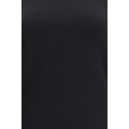 Activewear T-Shirt by Brunello Cucinelli for women in silk cashmere & polyester black features a versatile silhouette, showcasing a versatile and detailed with high-performance for a premium look.