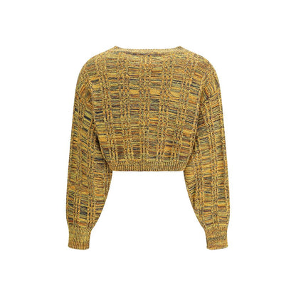Sweatshirt by Kristina Ti for women in cotton multicolor & jacquard features an exquisite silhouette, showcasing and round neckline details for a exquisite look.