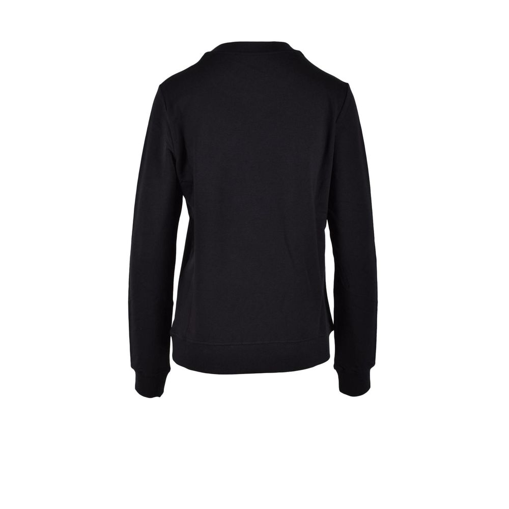 Activewear Sweatshirt by Love Moschino for women in stretch modal cotton black showcases a versatile silhouette, artfully detailed with a versatile and for a versatile finish with .