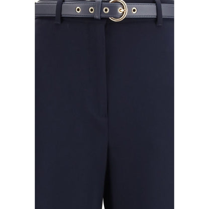Activewear T-Shirt by Max Mara for women in polyester nappa leather blue & ivory features a sporty silhouette with and , showcasing innovative for a sporty finish.