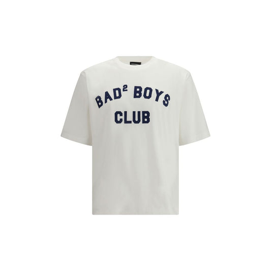 T-Shirt by Dsquared² for men in cotton white features a plush silhouette, showcasing a sophisticated crew neckline and short-sleeve for a truly plush finish.