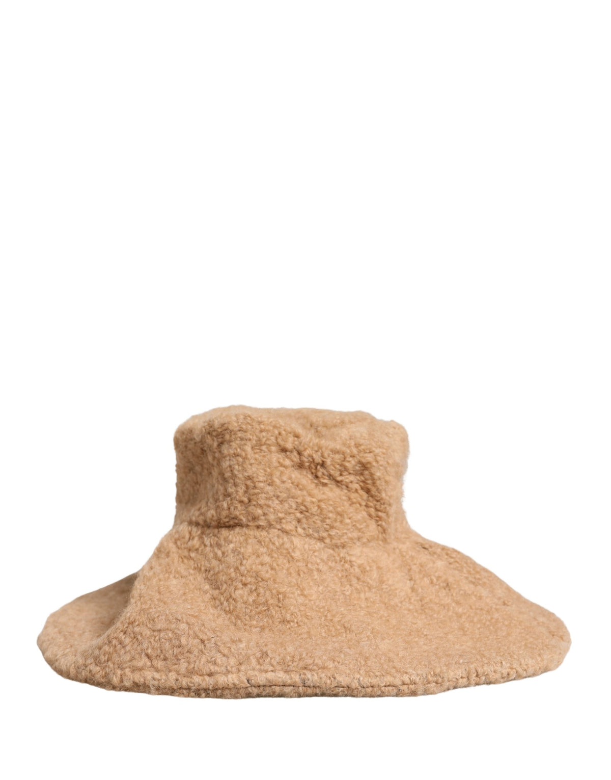 Dolce & Gabbana Fedora Nylon Fur & Virgin Alpaca Wool - Beige