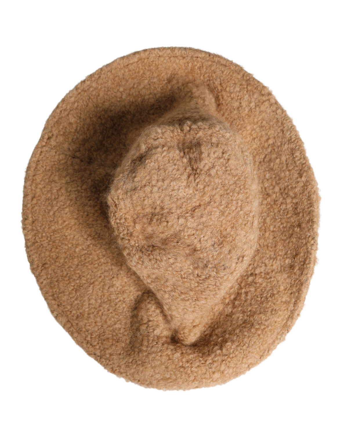Dolce & Gabbana Fedora Nylon Fur & Virgin Alpaca Wool - Beige