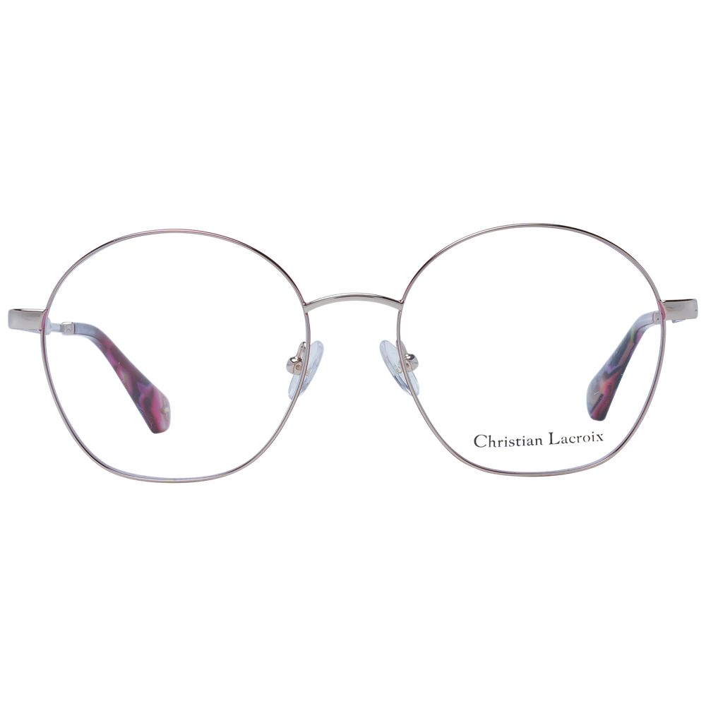 Christian Lacroix Women's Full-Rim Round Stainless Steel Eyeglasses Frames - Gold