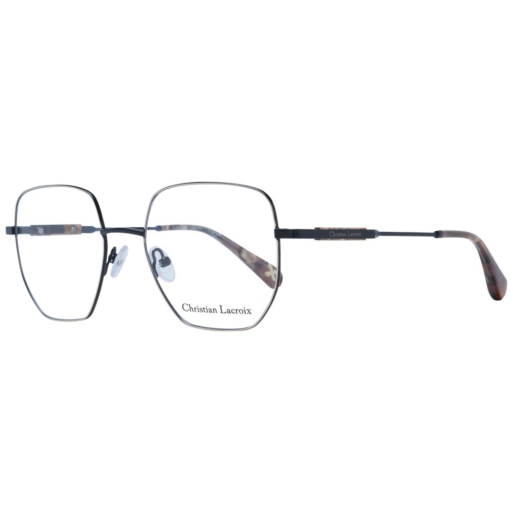Christian Lacroix Women's Full-Rim Square Stainless Steel Eyeglasses Frames - Black