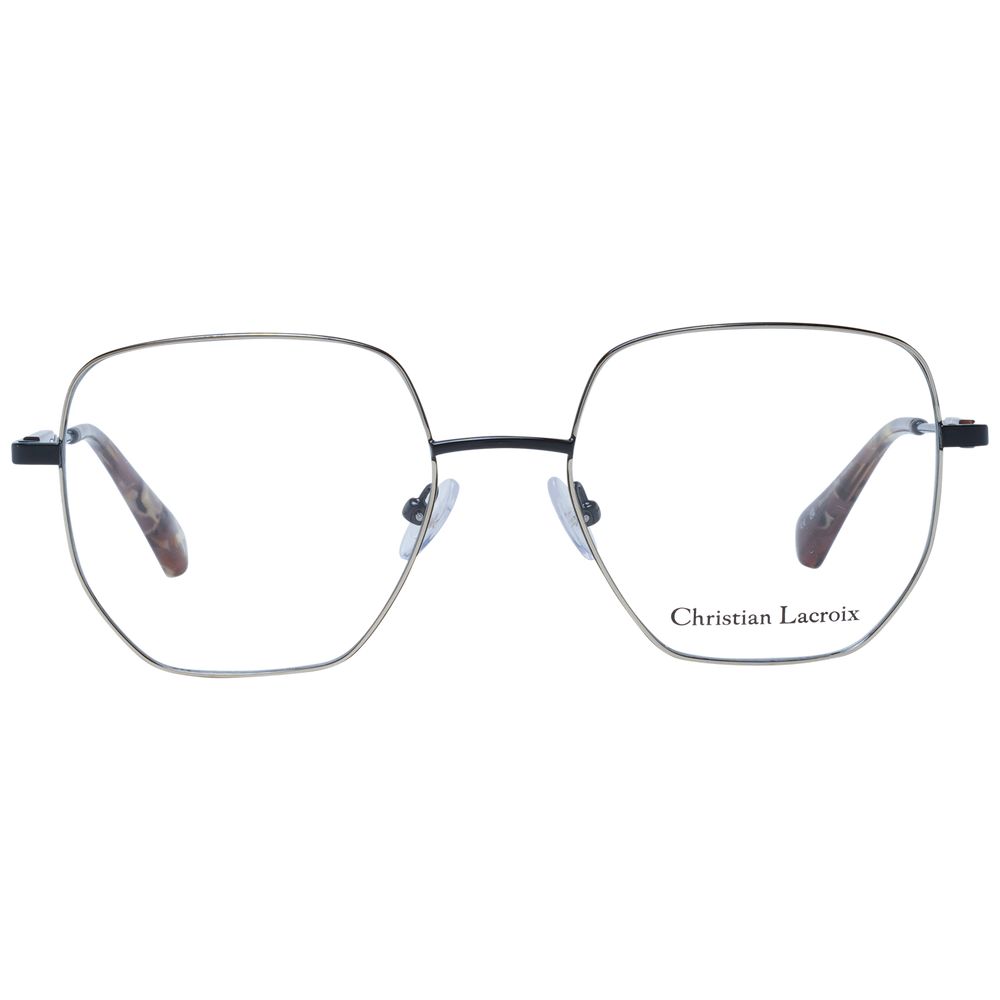 Christian Lacroix Women's Full-Rim Square Stainless Steel Eyeglasses Frames - Black