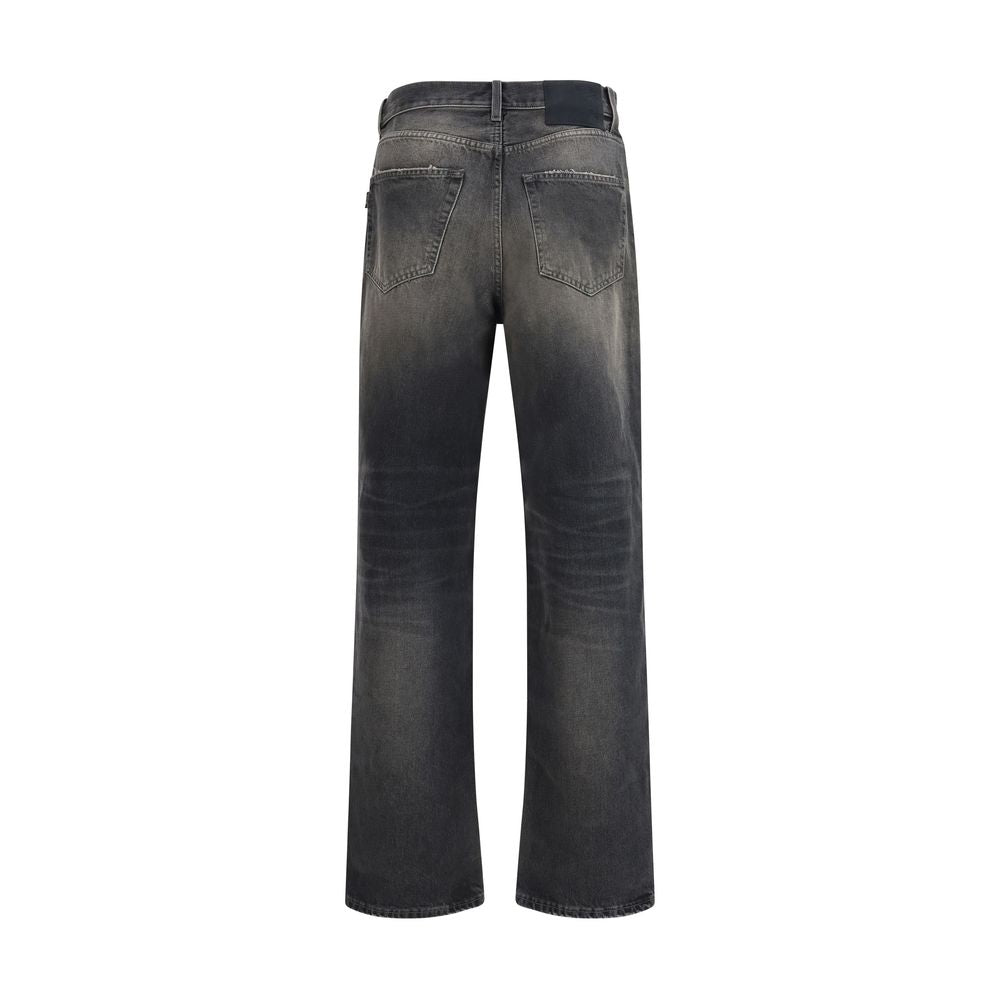 Jeans by Haikure for men in denim cotton black & patterned features an sophisticated and relaxed-fit & regular-fit with a precise long, creating a sophisticated and sophisticated silhouette.