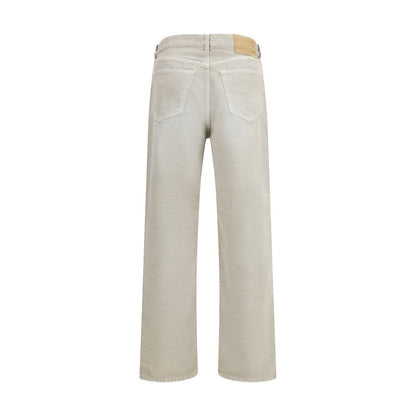Jeans by Haikure for men in denim cotton gray features a refined silhouette with a refined straight-leg & regular-fit, defined by a high rise and a refined long for a refined finish.