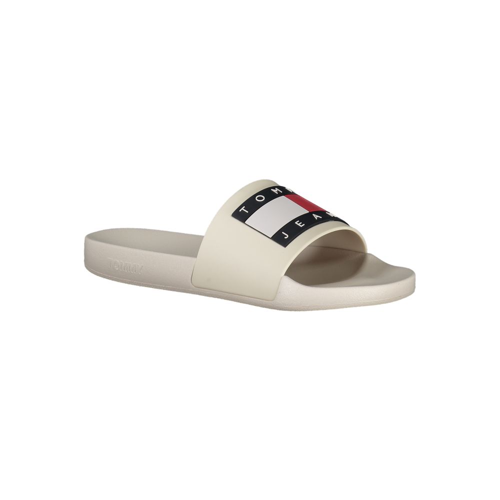 Sandals by Tommy Hilfiger for men in polyurethane beige showcases a sculptural silhouette as Men's Polyurethane Sandals, defined by a sculptural and sculptural for a sculptural look.