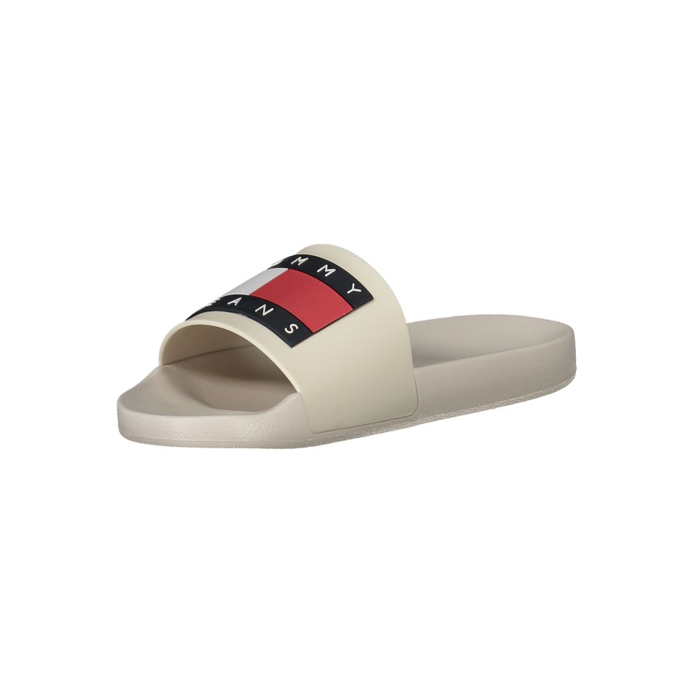 Sandals by Tommy Hilfiger for men in polyurethane beige features an architectural design from the Men's Polyurethane Sandals collection, defined by a architectural and for a architectural finish.