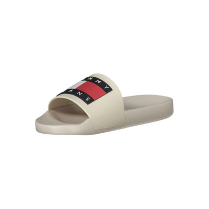 Sandals by Tommy Hilfiger for men in polyurethane beige features an architectural design from the Men's Polyurethane Sandals collection, defined by a architectural and for a architectural finish.
